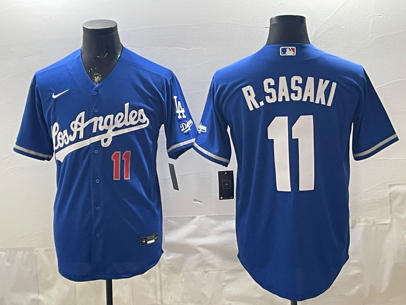 Men Los Angeles Dodgers #11 R.Sasaki blue Game 2026 Nike MLB Jersey 04080013